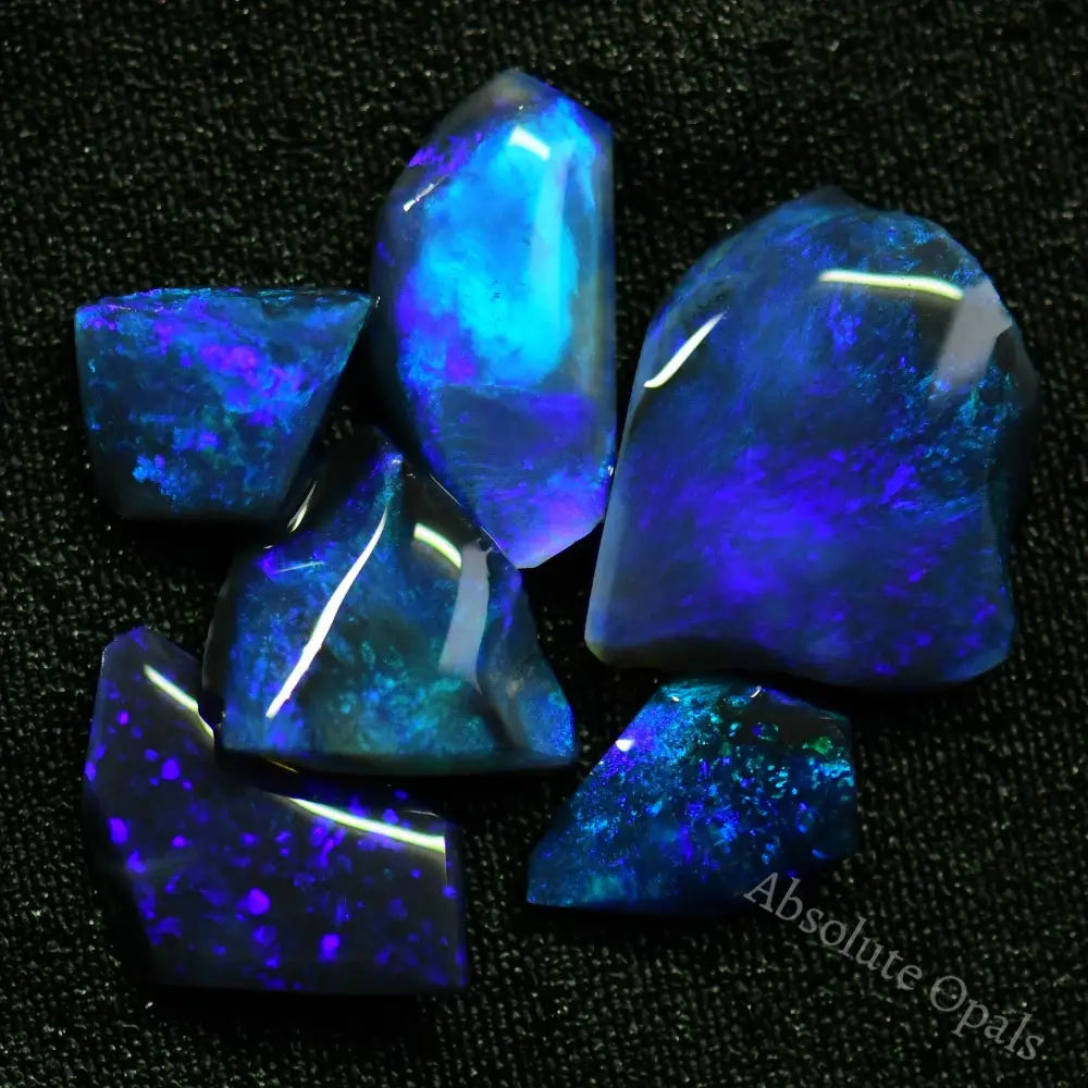 Australian Black Rough Opal Parcel Lightning Ridge