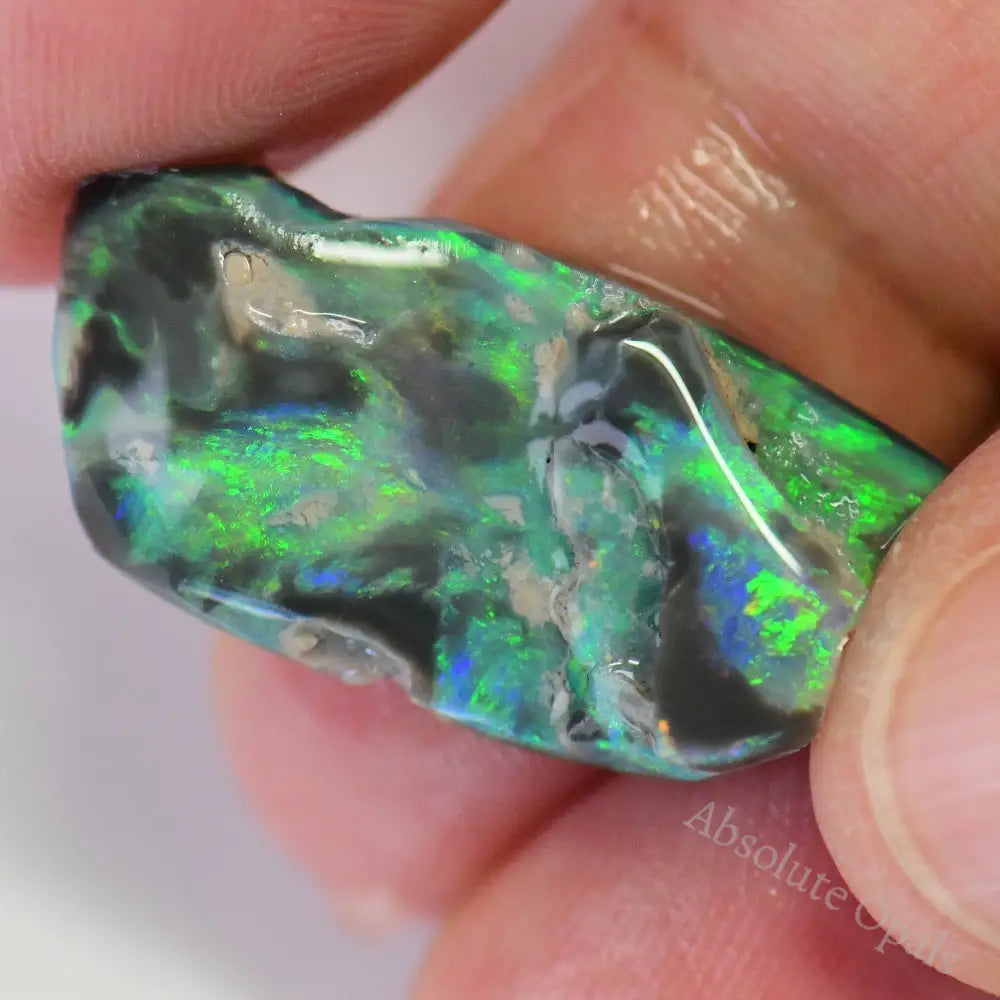 11.3 Cts Australian Rough Black Opal Lightning Ridge For Carving Cmr