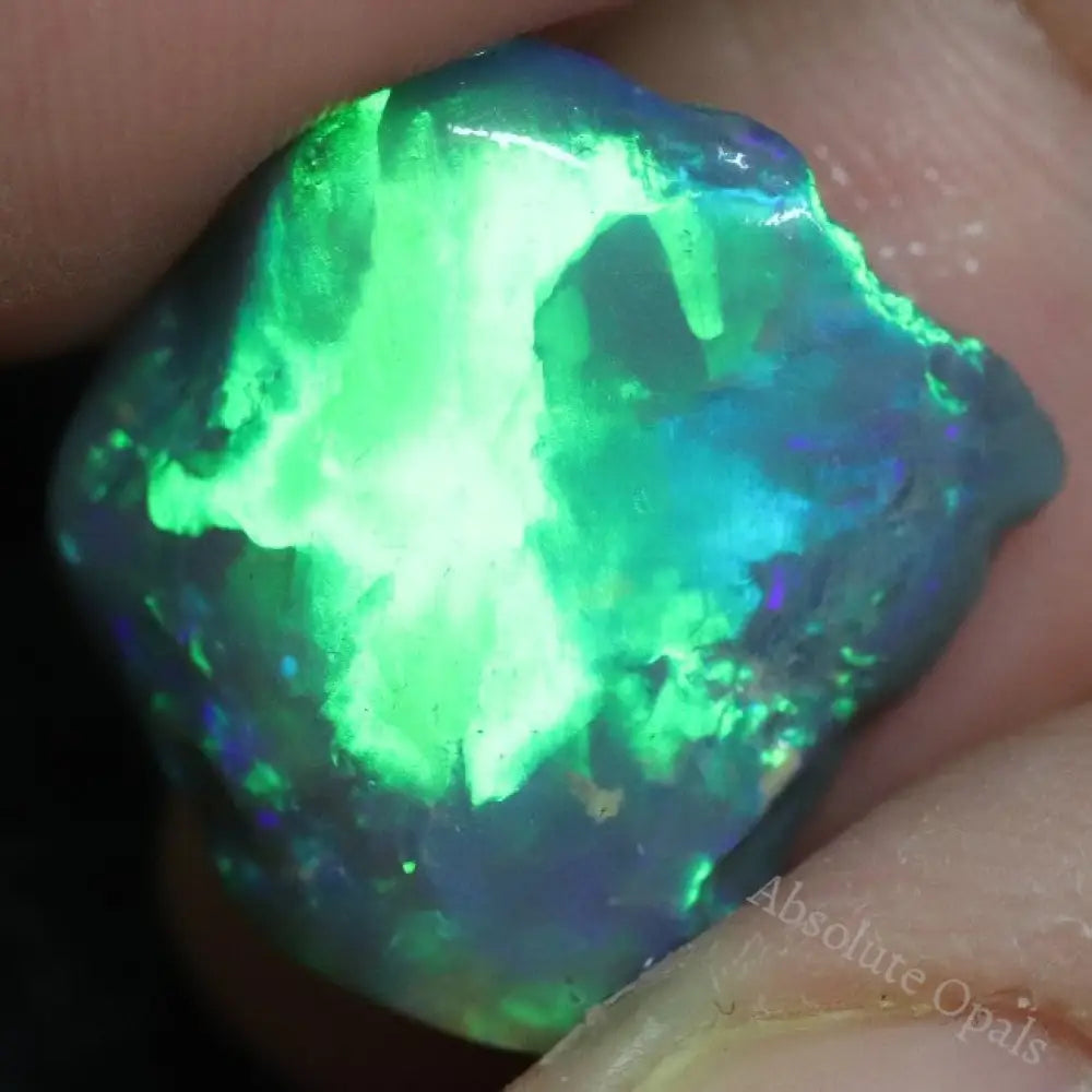 11.3 Cts Australian Semi-Black Opal Rough Lightning Ridge Gem