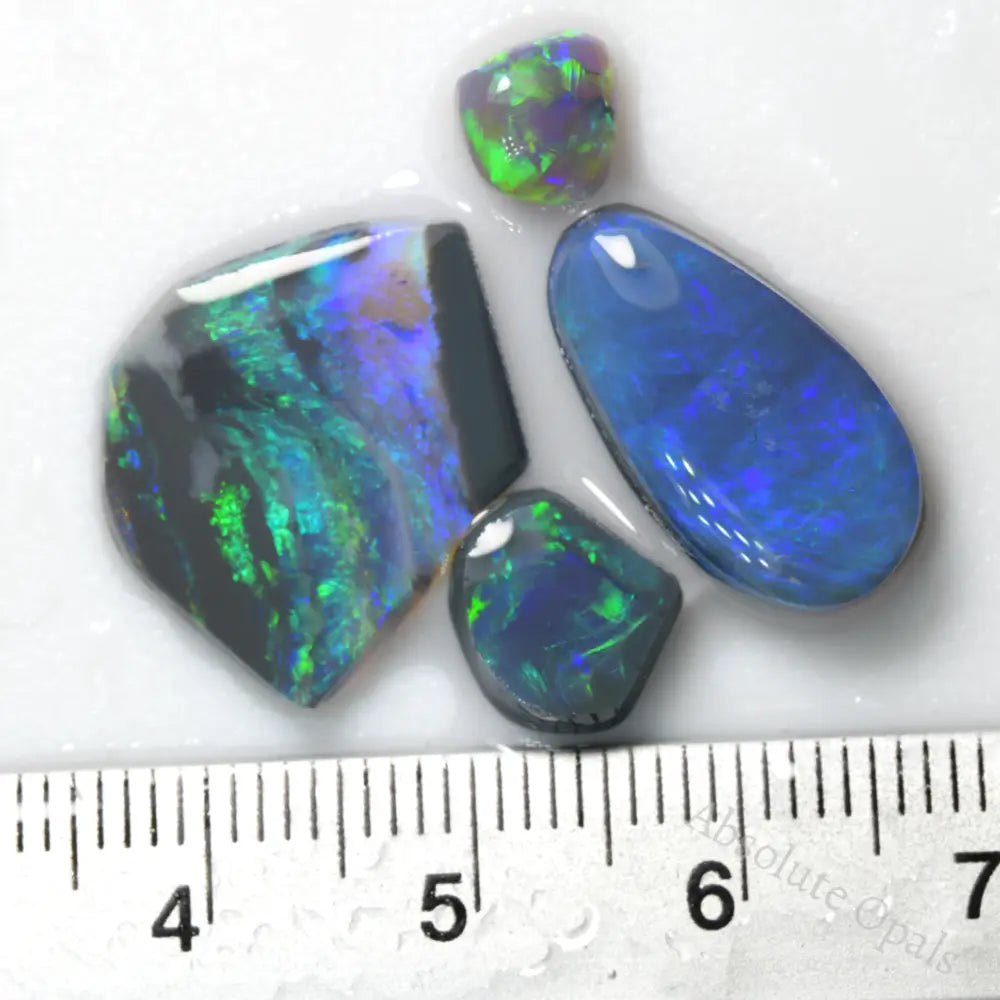 11.43 cts Rough Black Opal Rubs Parcel Lightning Ridge