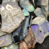 Australian Solid Semi Black Opal Rough, Lightning Ridge Parcel