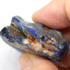 119 Cts Australian Rough Black Opal Specimen Lightning Ridge With Blue Bar