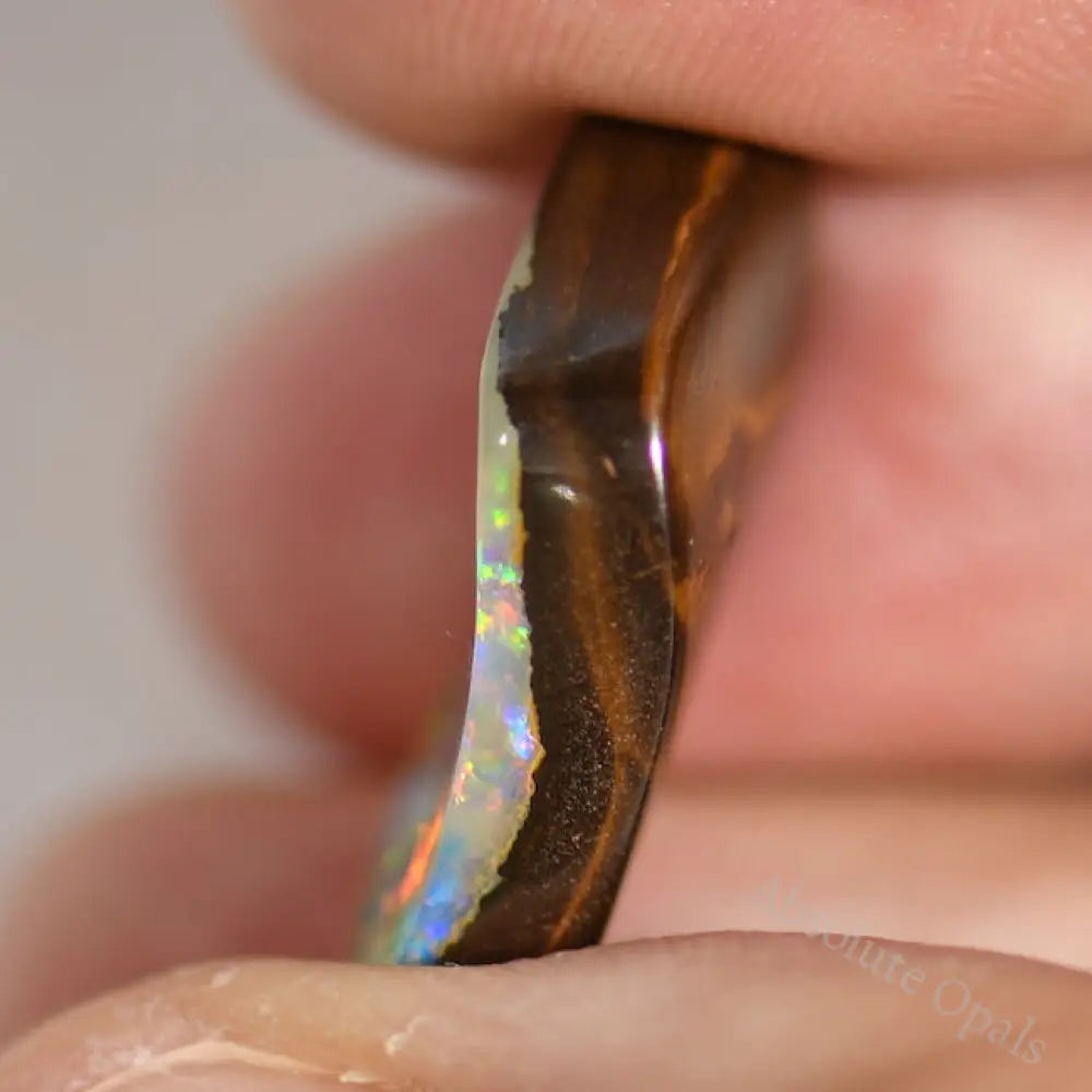 12.0 Cts Australian Boulder Opal Cut Loose Stone