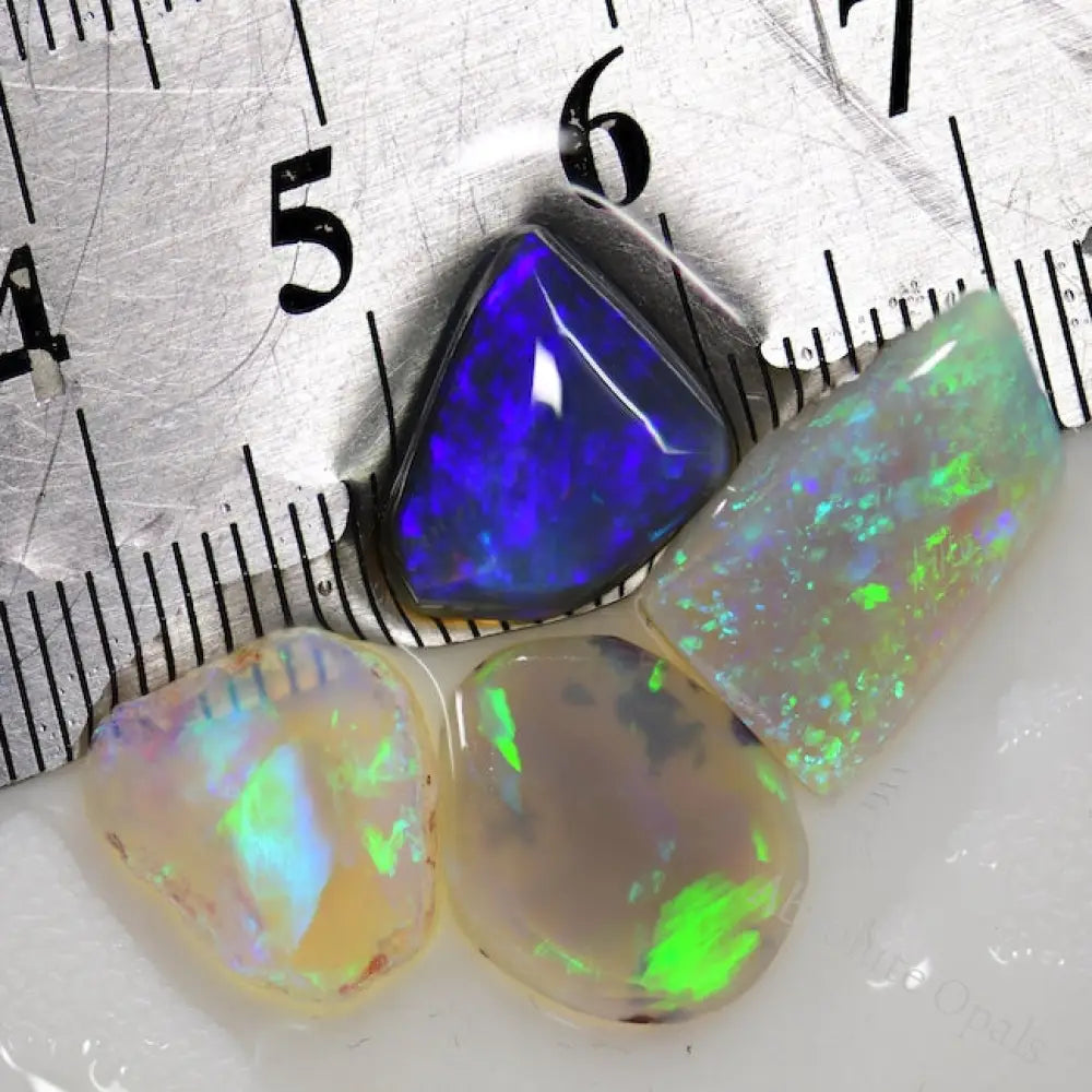 12.20 Cts Australian Opal Rough Parcel Rubs Lightning Ridge