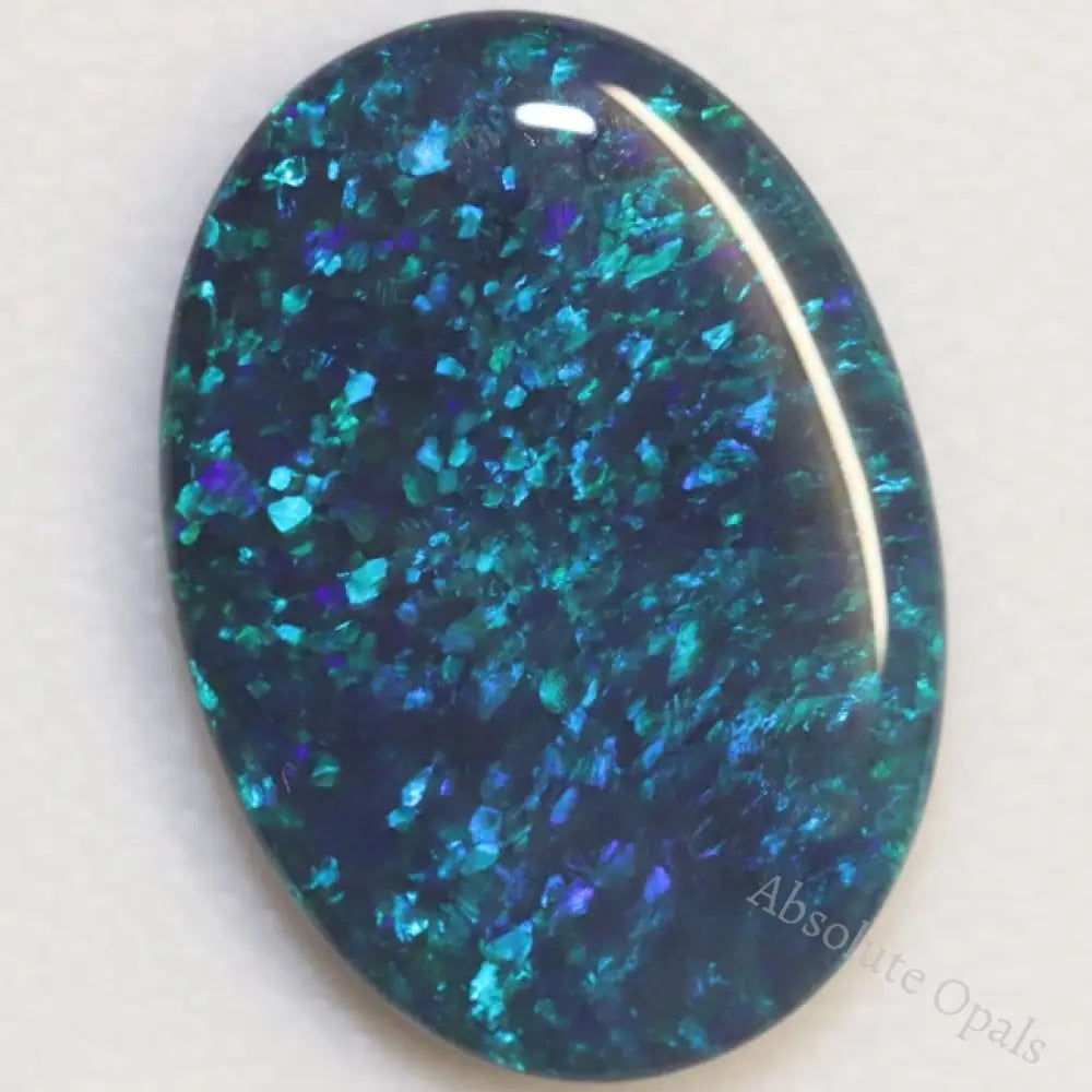 12.21 Cts Australian Black Opal Lightning Ridge Solid Gem Stone Cabochon