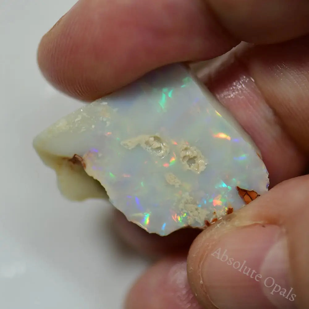 12.3 Cts Australian Rough Opal Lightning Ridge Rub Single