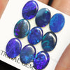 12.39 Cts Australian Opal Doublet Stone Cabochon 9Pcs 8X6