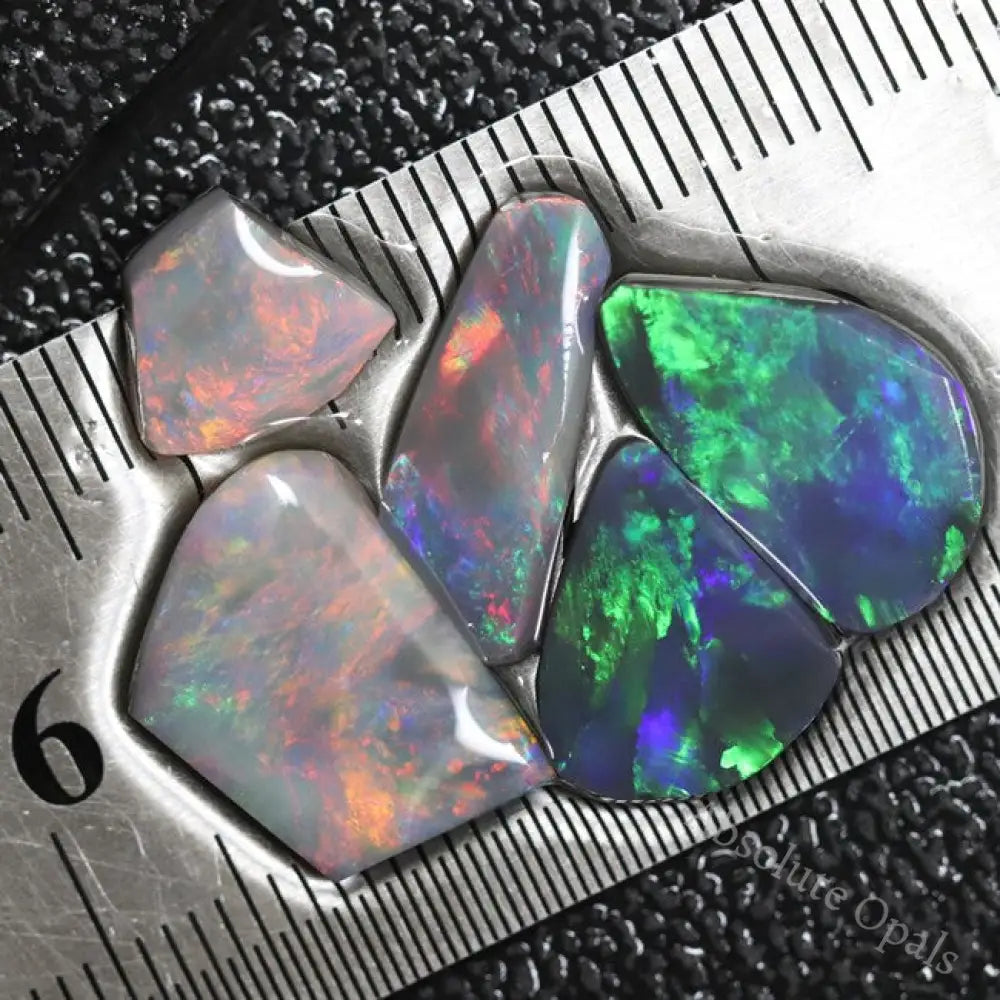 12.85 Cts Black Opal Rough Parcel Rubs Lightning Ridge