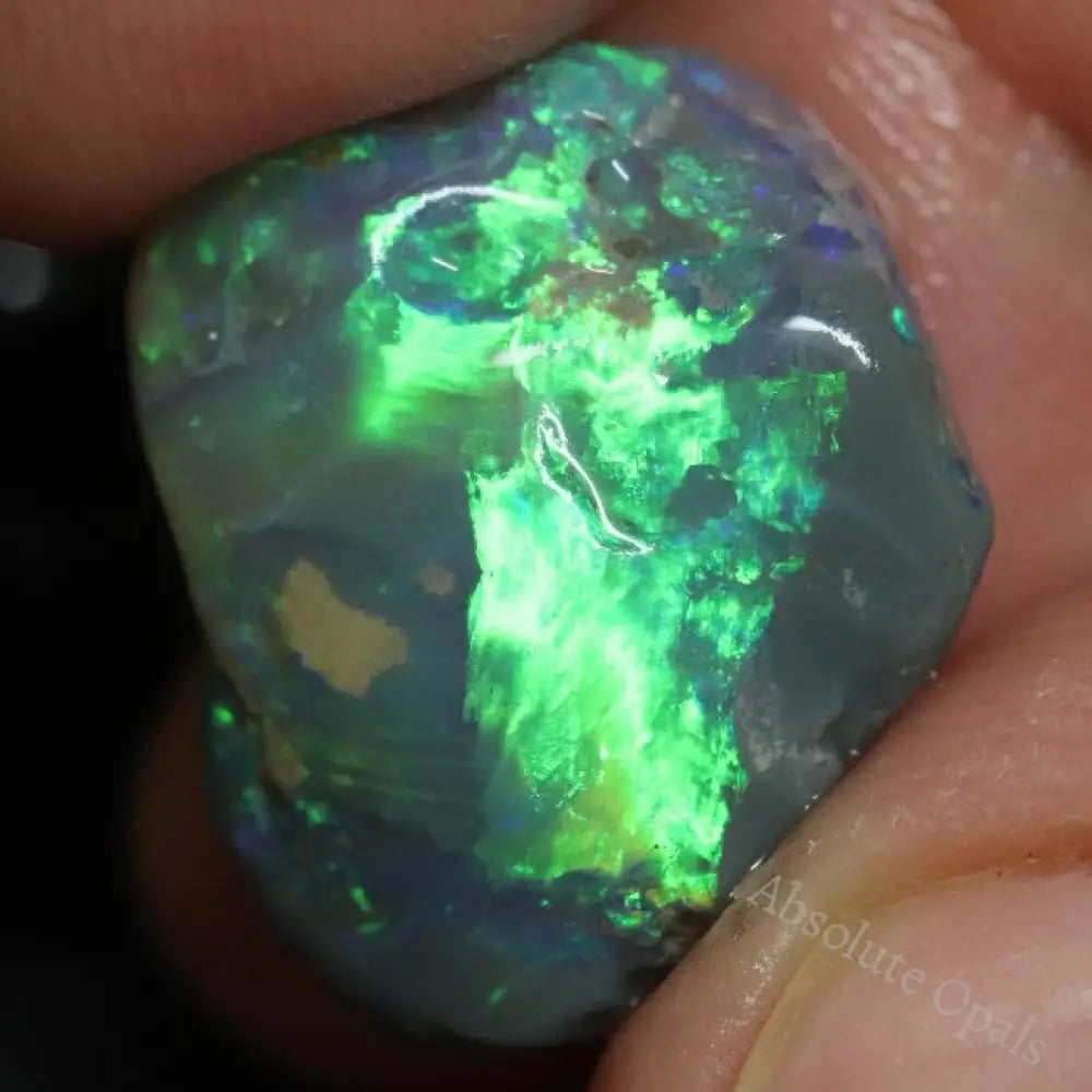 Australian Semi-Black Opal Rough, Lightning Ridge Gem