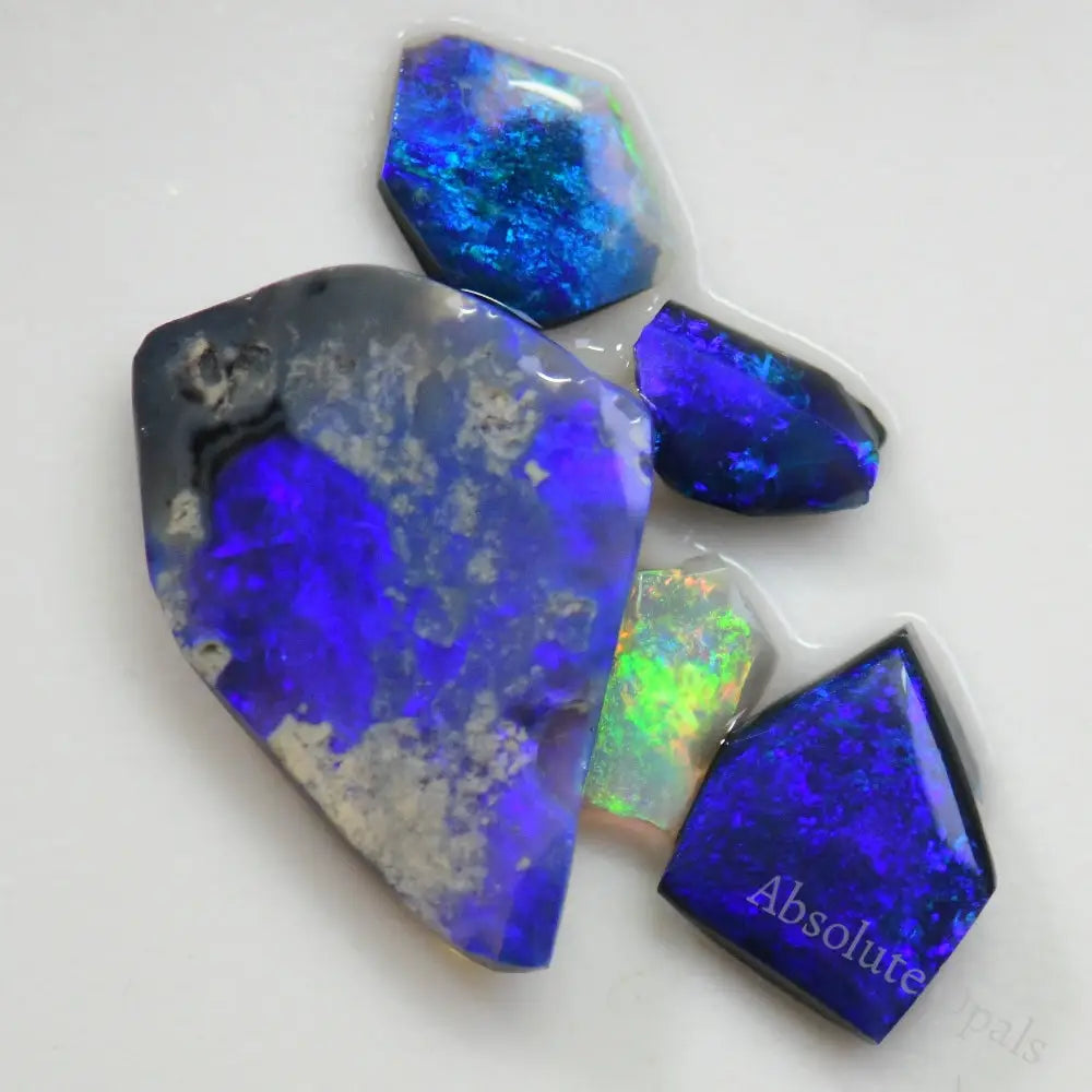 12 Cts Australian Black Rough Opal Parcel Lightning Ridge Cmr