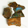 120 Cts Australian Boulder Opal Rough Parcel