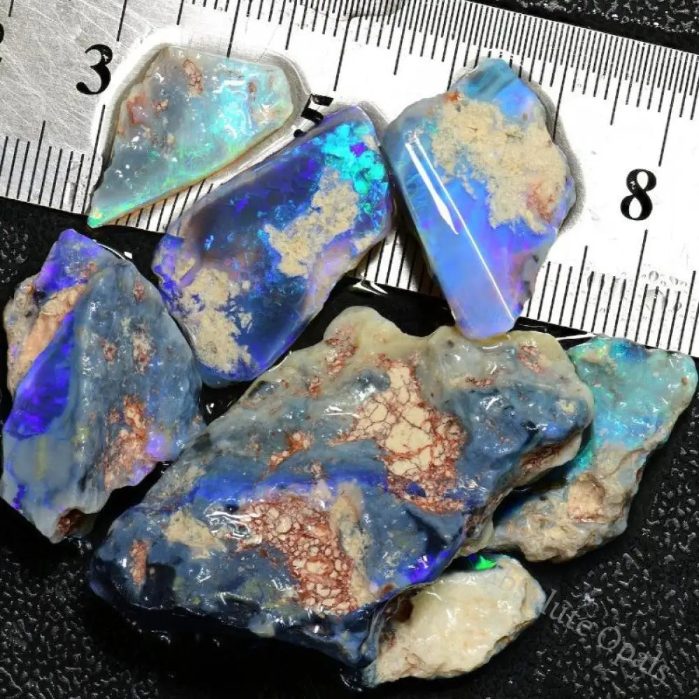 128.0 Cts Australian Rough Opal Parcel Lightning Ridge Cmr