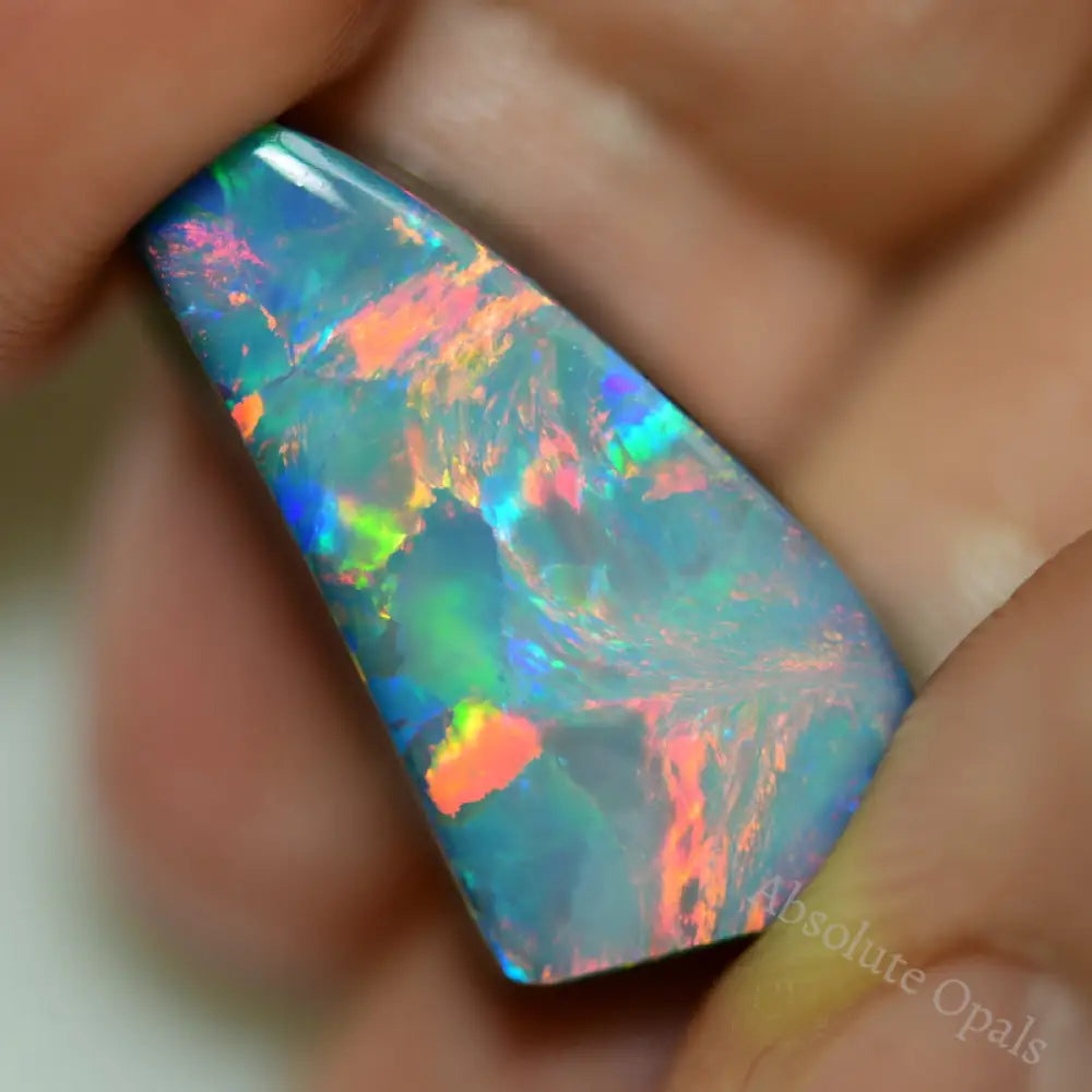 13.0 Cts Australian Opal Doublet Stone Rub Lightning Ridge