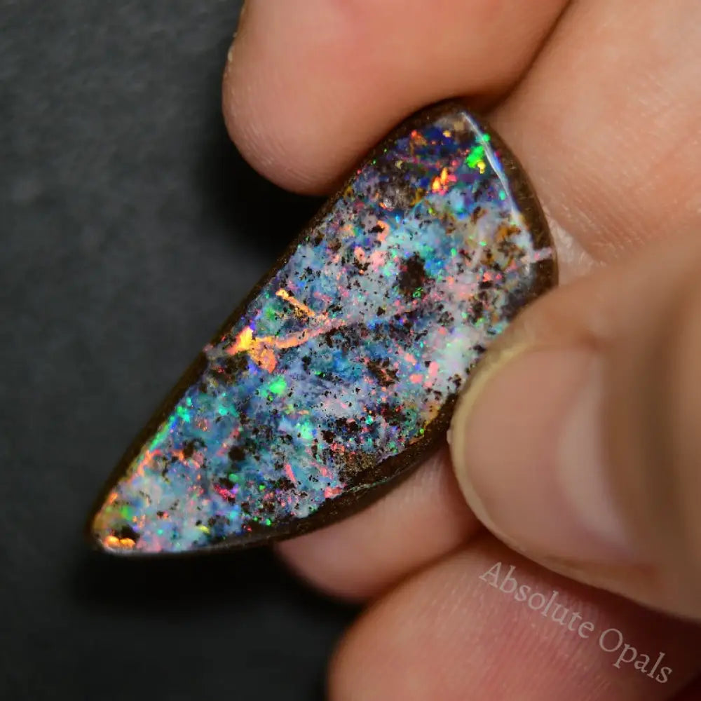 13.31 Cts Australian Boulder Opal Cut Stone