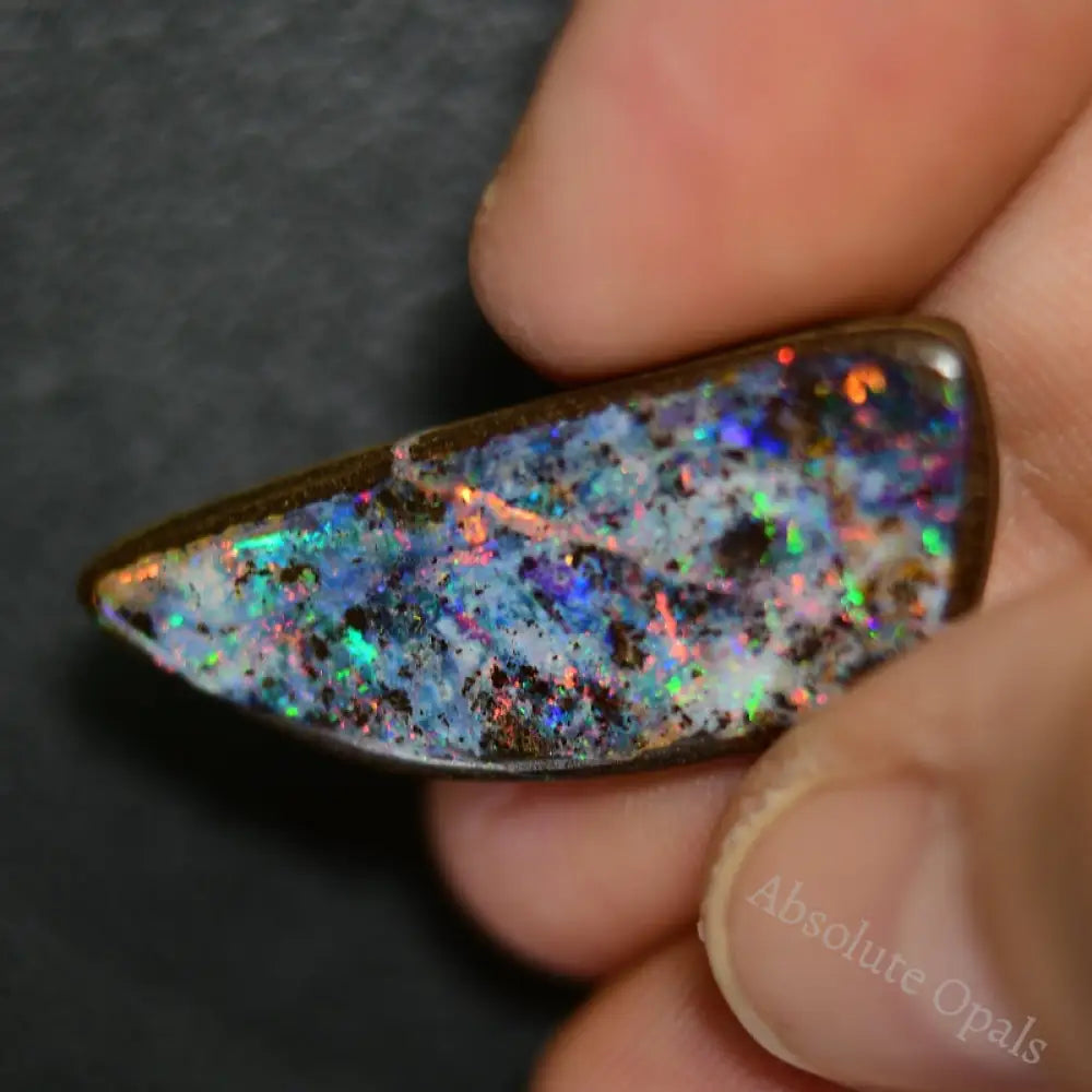 13.31 Cts Australian Boulder Opal Cut Stone