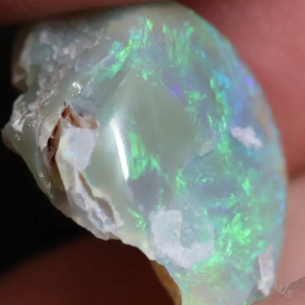 13.55 Cts Australian Semi Black Opal Rough Lightning Ridge Polished Specimen