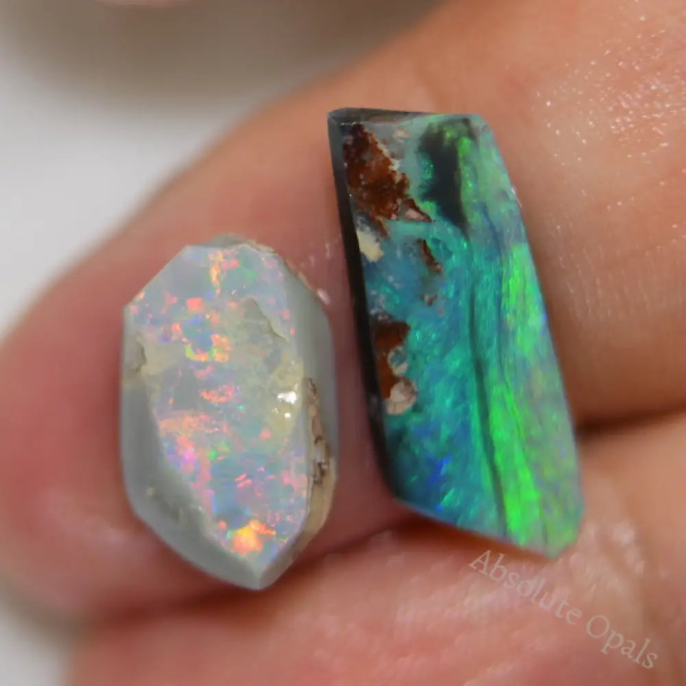 13.60 Cts Australian Rough Opal Parcel Rubs Lightning Ridge Cmr