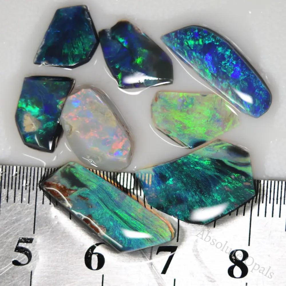 13.60 Cts Australian Rough Opal Parcel Rubs Lightning Ridge Cmr