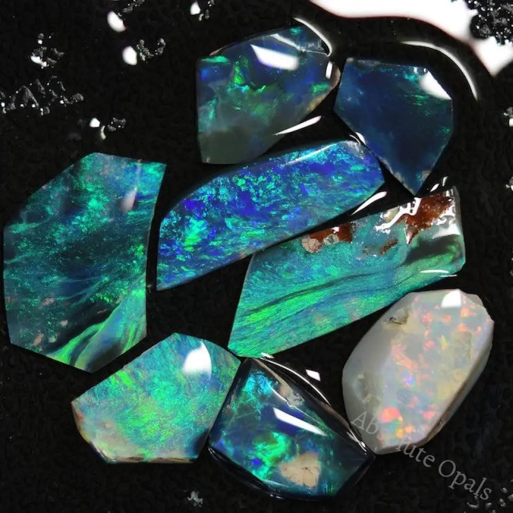 13.60 Cts Australian Rough Opal Parcel Rubs Lightning Ridge Cmr