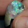 13.75 Cts Australian Semi Black Opal Rough Lightning Ridge Polished Specimen Natural Red Green Blue