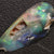 13.75 Cts Australian Semi Black Opal Rough Lightning Ridge Polished Specimen Natural Red Green Blue