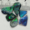 13.8 Cts Australian Rough Black Opal Parcel Rubs Lightning Ridge Cmr