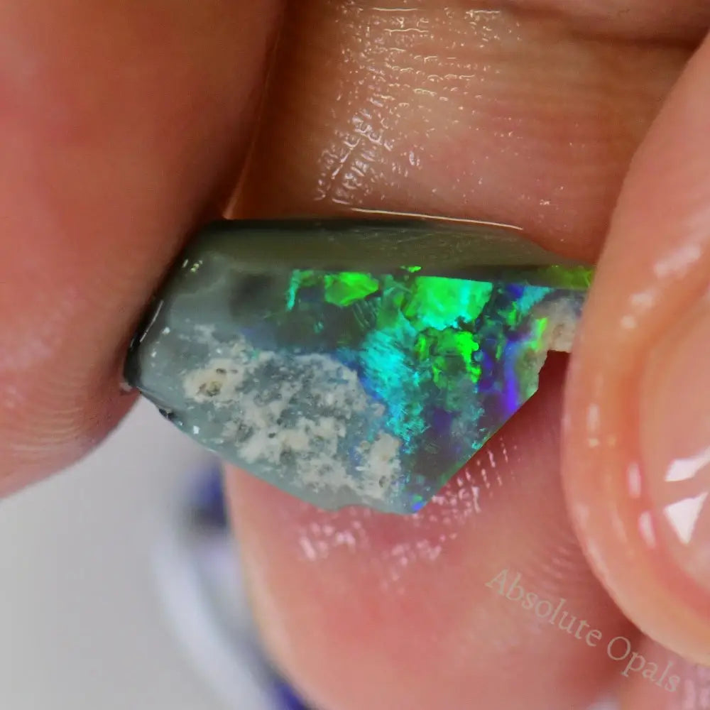 13.8 Cts Australian Rough Black Opal Parcel Rubs Lightning Ridge Cmr