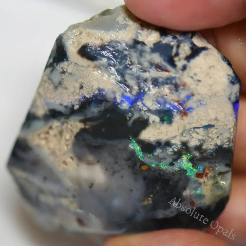 133 Cts Australian Rough Black Opal Lightning Ridge For Carving Cmr