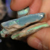 Australian Solid Semi Black Opal Rough, Lightning Ridge Parcel, Red Green Blue Stones