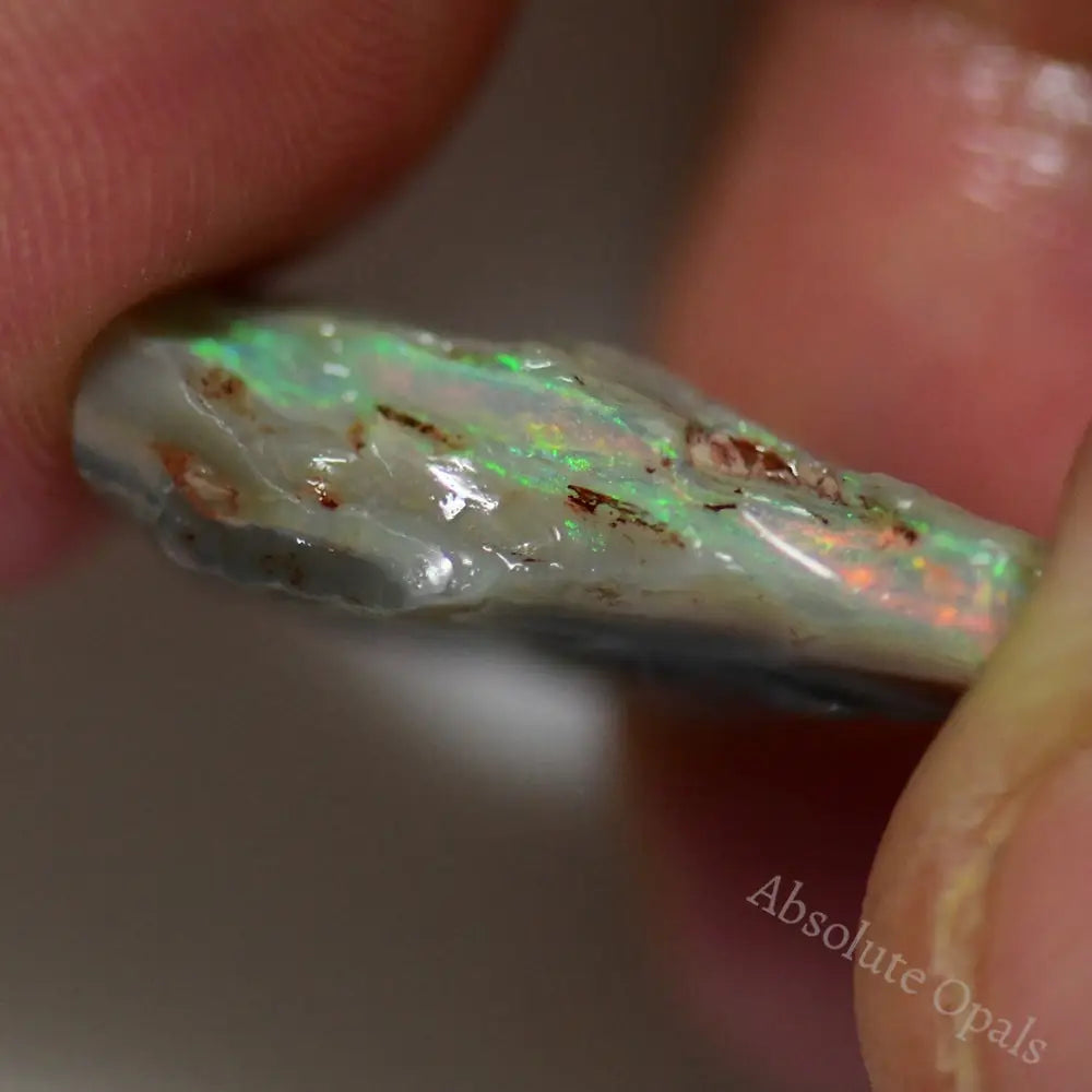 14.3 Cts Australian Rough Opal Lightning Ridge Single