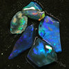 14.30 Cts Australian Rough Black Opal Parcel Rubs Lightning Ridge Cmr