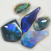 14.30 Cts Australian Rough Black Opal Parcel Rubs Lightning Ridge Cmr