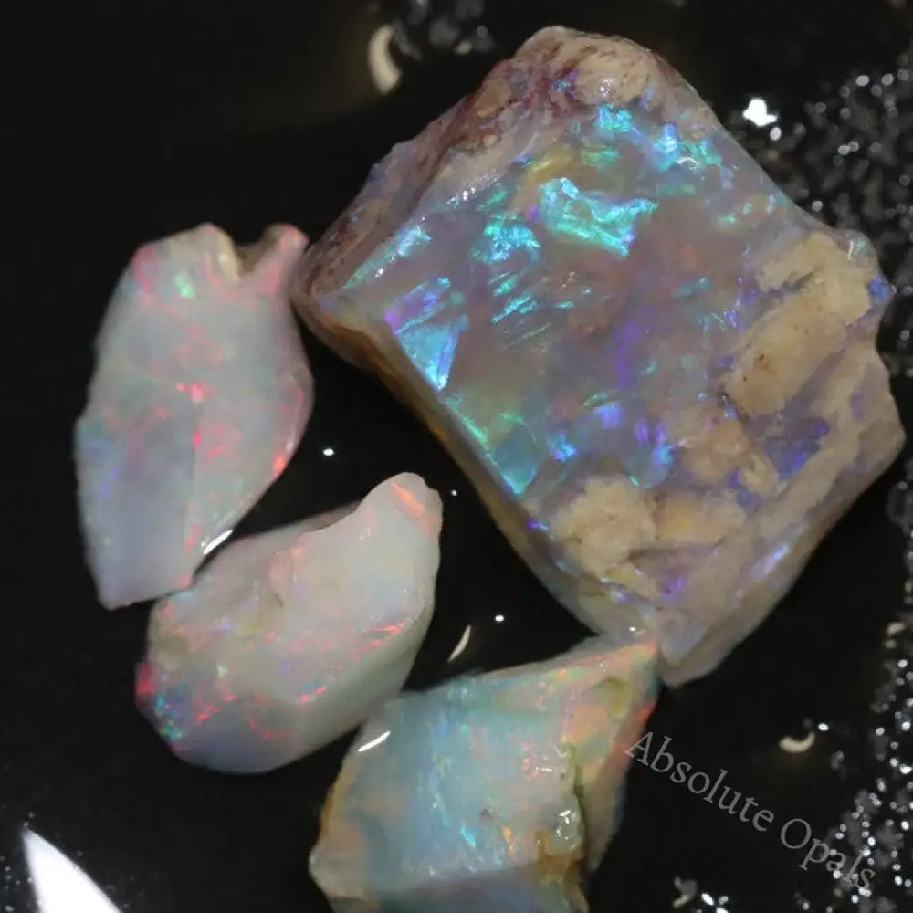 Black Opal Rough, Lightning Ridge Parcel Stones Media 1 of 6