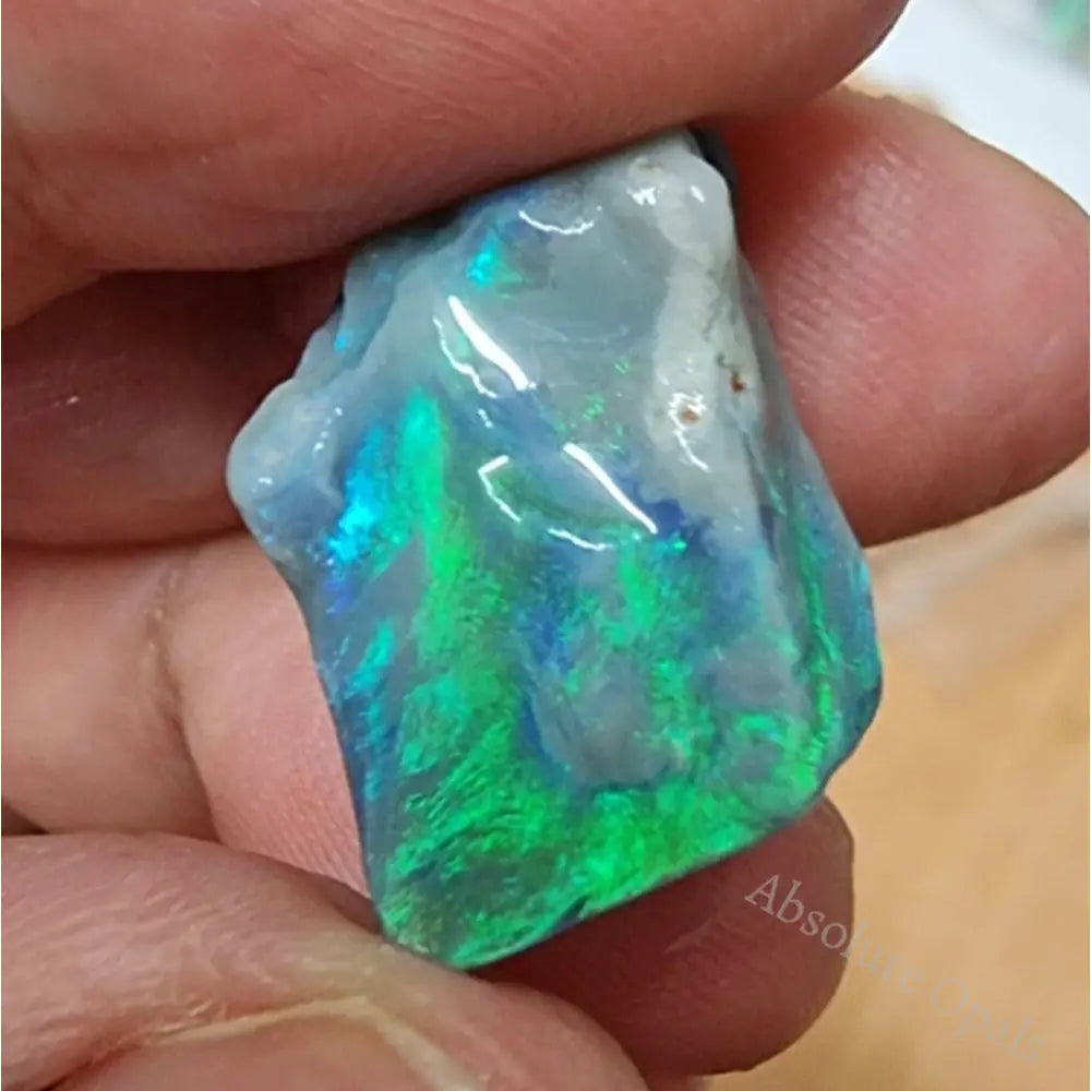 14.6 Cts Australian Rough Opal Lightning Ridge