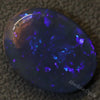 14.96 Cts Australian Black Opal Lightning Ridge Solid Gem Stone Cabochon