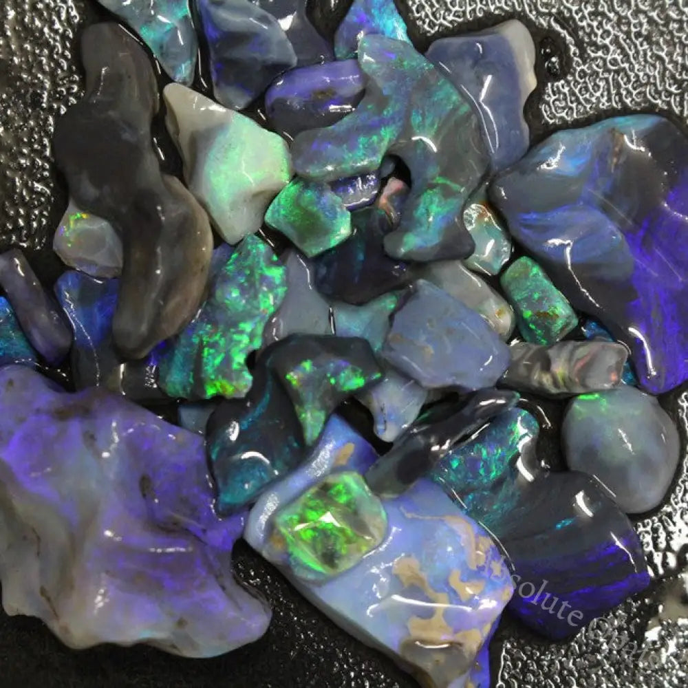  Australian Lightning Ridge Black Opal, Rough Carving