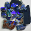 Australian Rough Black Opal Parcel, Lightning Ridge - Potch and Colour, Offcuts