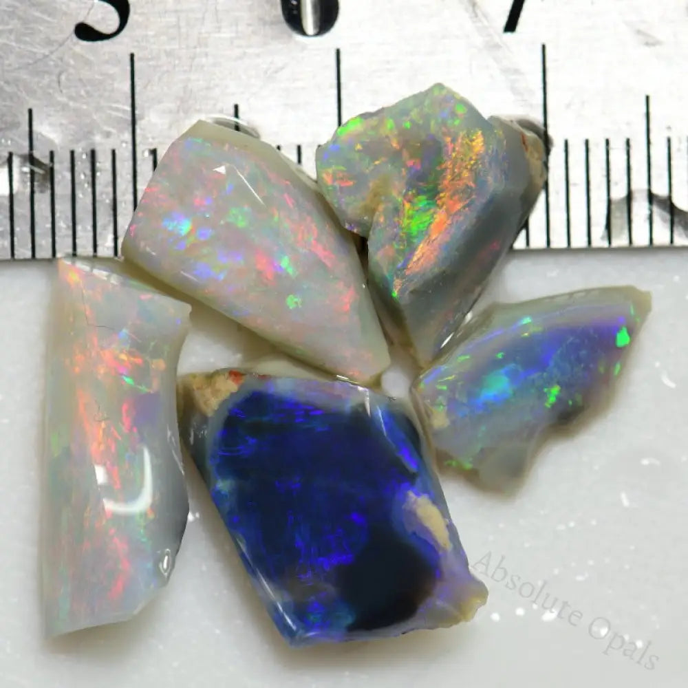 15.4 Cts Australian Rough Opal Parcel Rubs Lightning Ridge Cmr