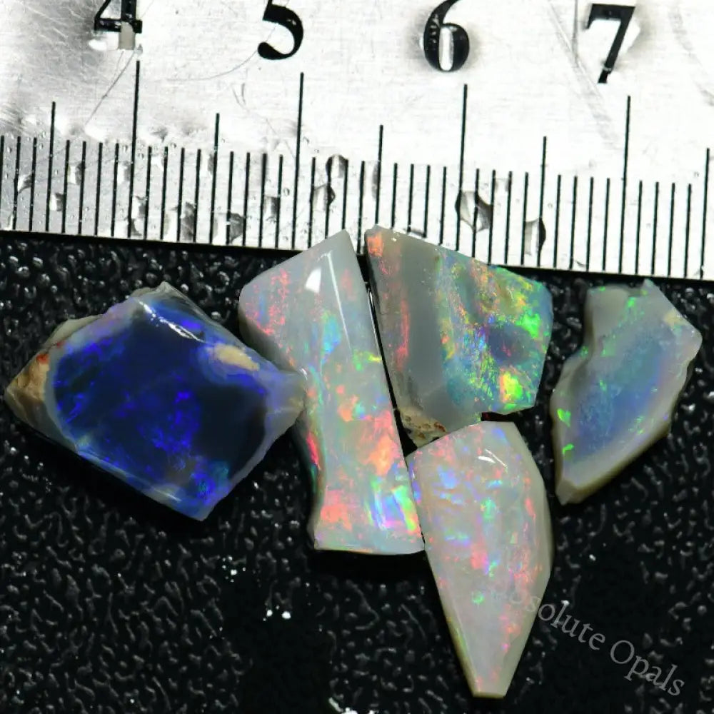 15.4 Cts Australian Rough Opal Parcel Rubs Lightning Ridge Cmr