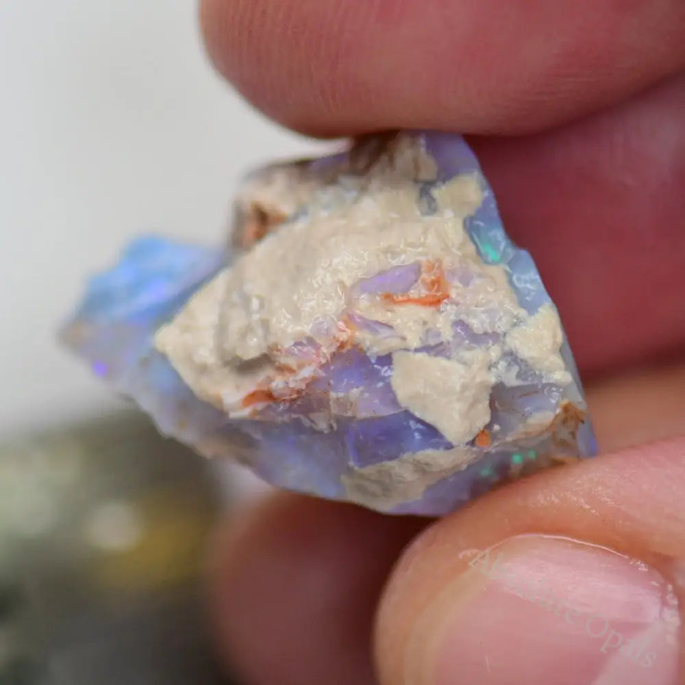 15.5 Cts Australian Rough Opal Lightning Ridge Single