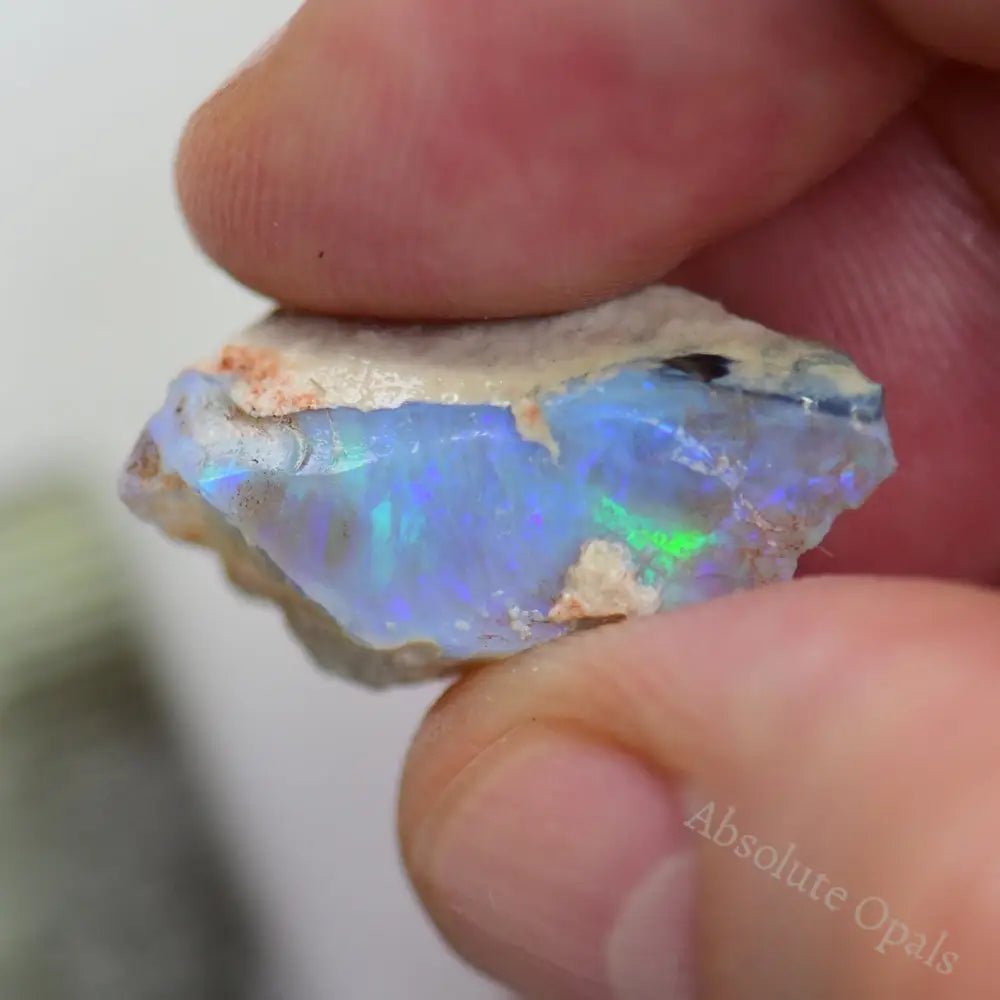 15.5 Cts Australian Rough Opal Lightning Ridge Single