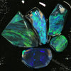 15.6 Cts Australian Rough Black Opal Parcel Rubs Lightning Ridge Cmr