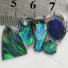 15.6 Cts Australian Rough Black Opal Parcel Rubs Lightning Ridge Cmr