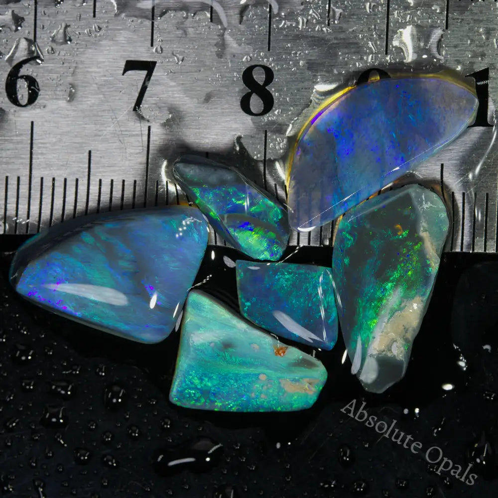 Australian Black Opal Rough Parcel, Rubs Lightning Ridge