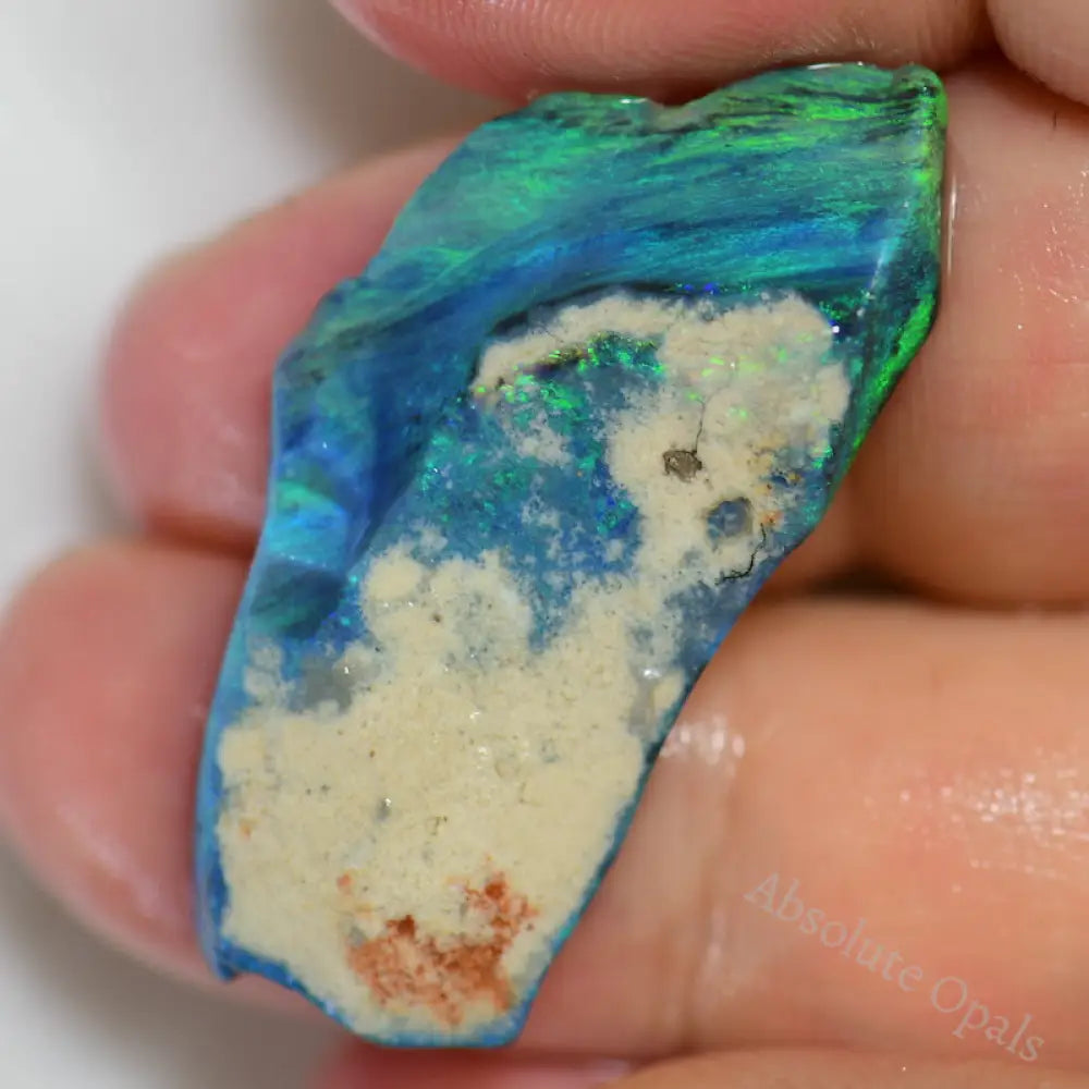 15.8 Cts Australian Single Rough Opal For Carving Lightning Ridge Cmr