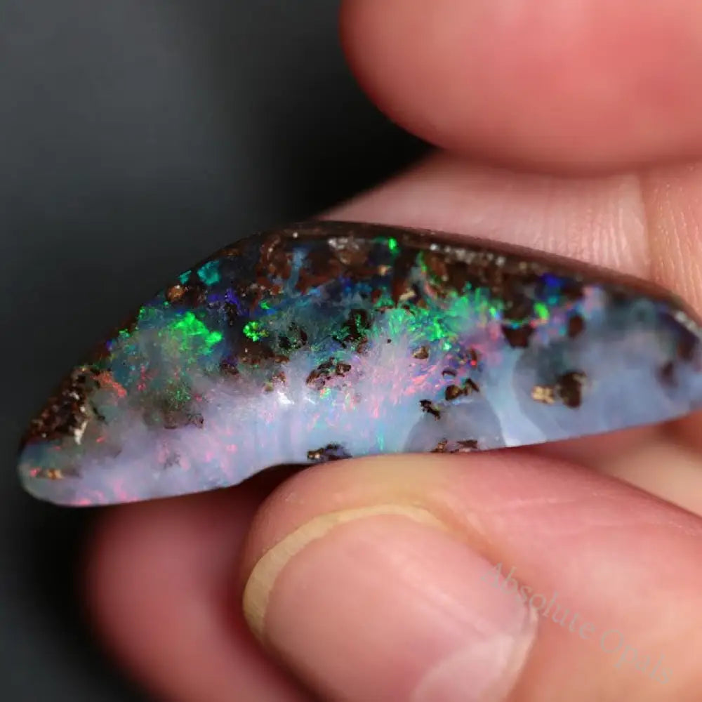 15.95 Cts Australian Boulder Opal Cut Loose Stone