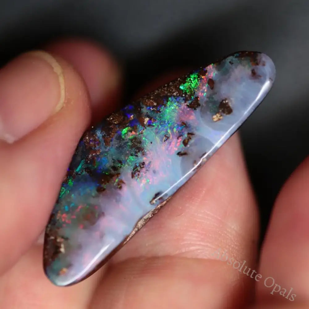 15.95 Cts Australian Boulder Opal Cut Loose Stone