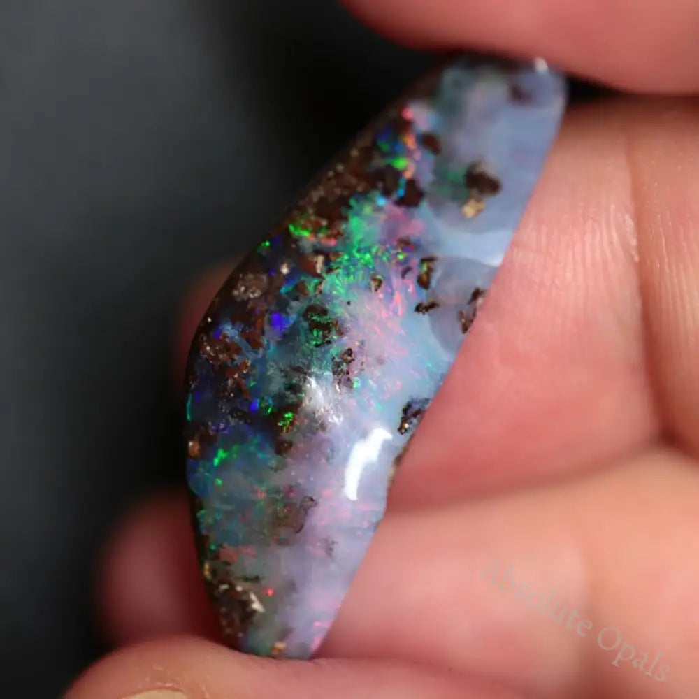 15.95 Cts Australian Boulder Opal Cut Loose Stone