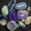 Australian Black Opal Rough Rubs, Lightning Ridge Parcel