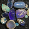 Australian Black Opal Rough Rubs, Lightning Ridge Parcel